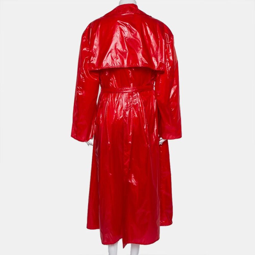 Ellery Red Synthetic Belted Le Strange Trench Coat M - Picture 3 of 6